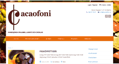 Desktop Screenshot of cacaofoni.se